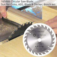 Kamtop Professional 3Pcs 165mm Circular Saw Blade Set