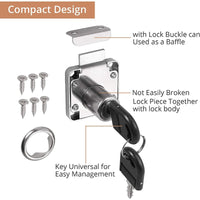 Kamtop 4PCS Cam Lock 22mm with Key Security