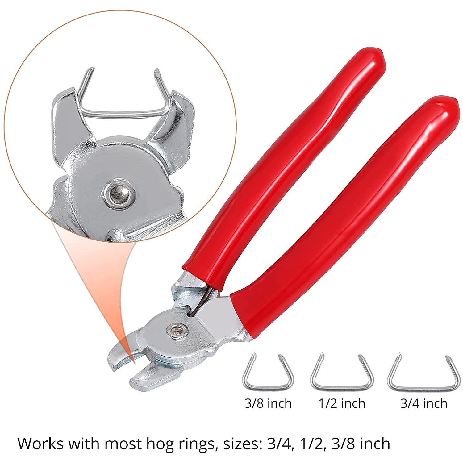 Hog Ring Pliers (Hog Rings Included)