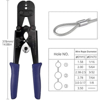 Kamtop 2 in 1 Wire Rope Cutter and Crimper